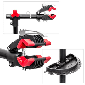 Cavalletto da officina per supporto riparazione bicicletta manutenzione regolabile nero 105 -190 cm 3413010/2