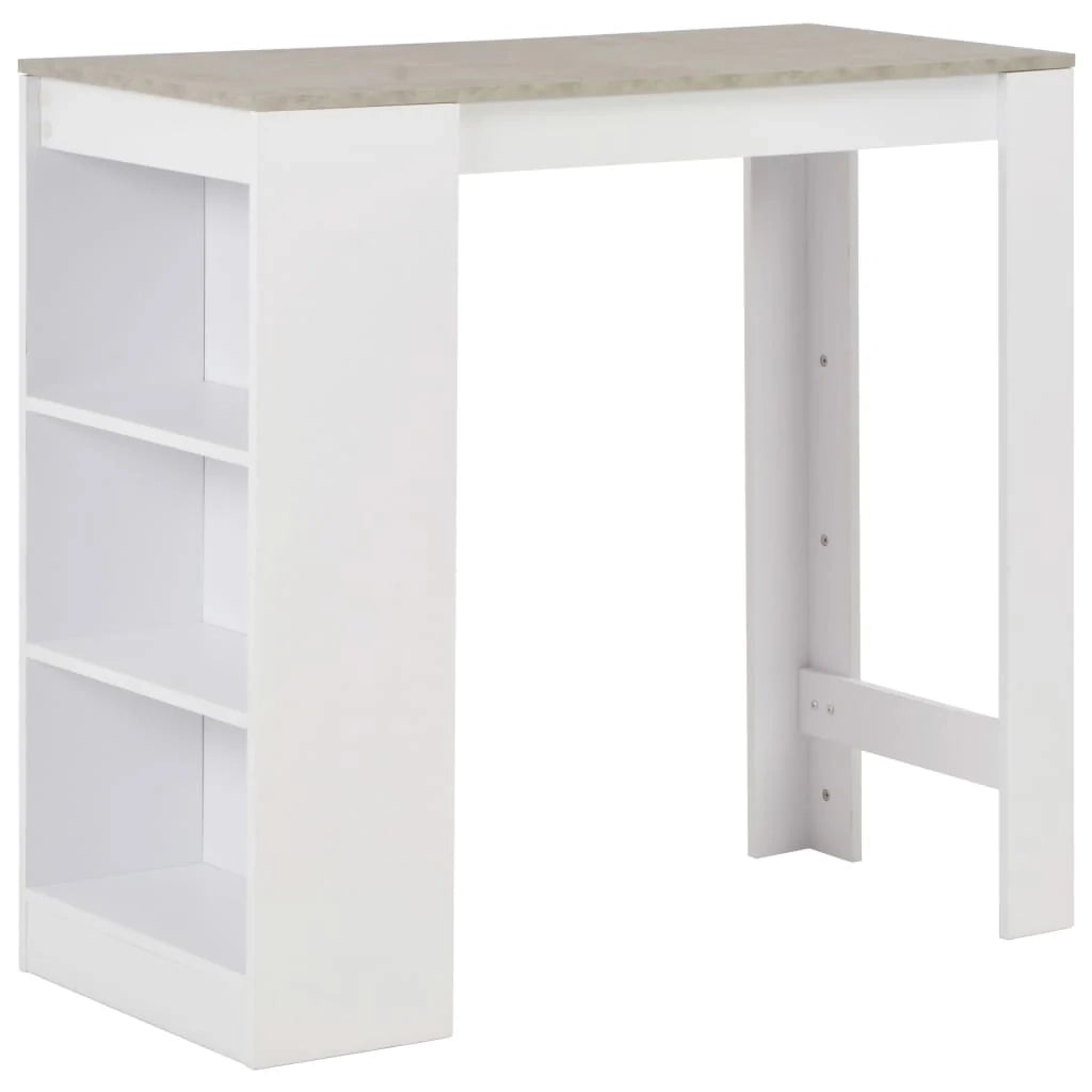 Tavolo alto da bar/bistrot con ripiano bianco 110 cm 0902051