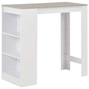 Tavolo alto da bar/bistrot con ripiano bianco 110 cm 0902051
