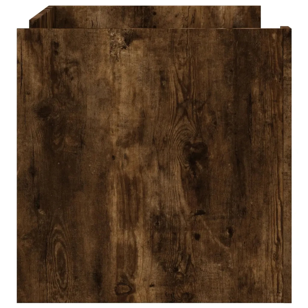 Tavolino Salotto-Tavolino da soggiorno-Tavolo Rovere Fumo 100x50x50 cm in Legno Multistrato 168257