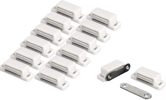 Set di 12 Chiavi Magnetiche per Porte di Cucina - Magneti Potenti per Porte di Armadi - Soluzione Pratica per Mobili - Sicura e Affidabile