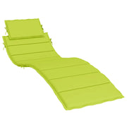 Cuscino per sedie | Cuscino per Lettino Verde Intenso 186x58x4 cm in Tessuto Oxford