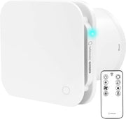Ventilatore di scarico per bagno e cucina con telecomando - Silenzioso e efficiente, 7 velocità, timer regolabile, 100 mm