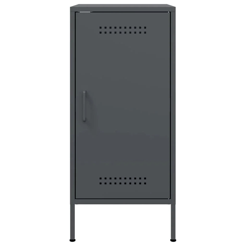 Buffet credenza cassettiera armadio mobile contenitore organizer per cucina soggiorno salotti set da 2 36 x 39 x 79 cm acciaio antracite 02_0036649