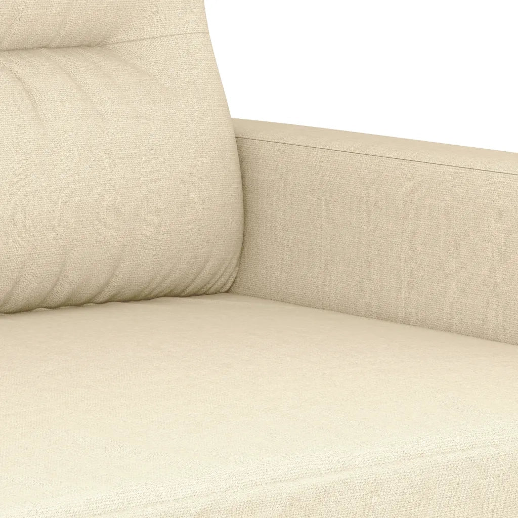 Set Divani 4 pz con Cuscini Crema in Tessuto 3201562