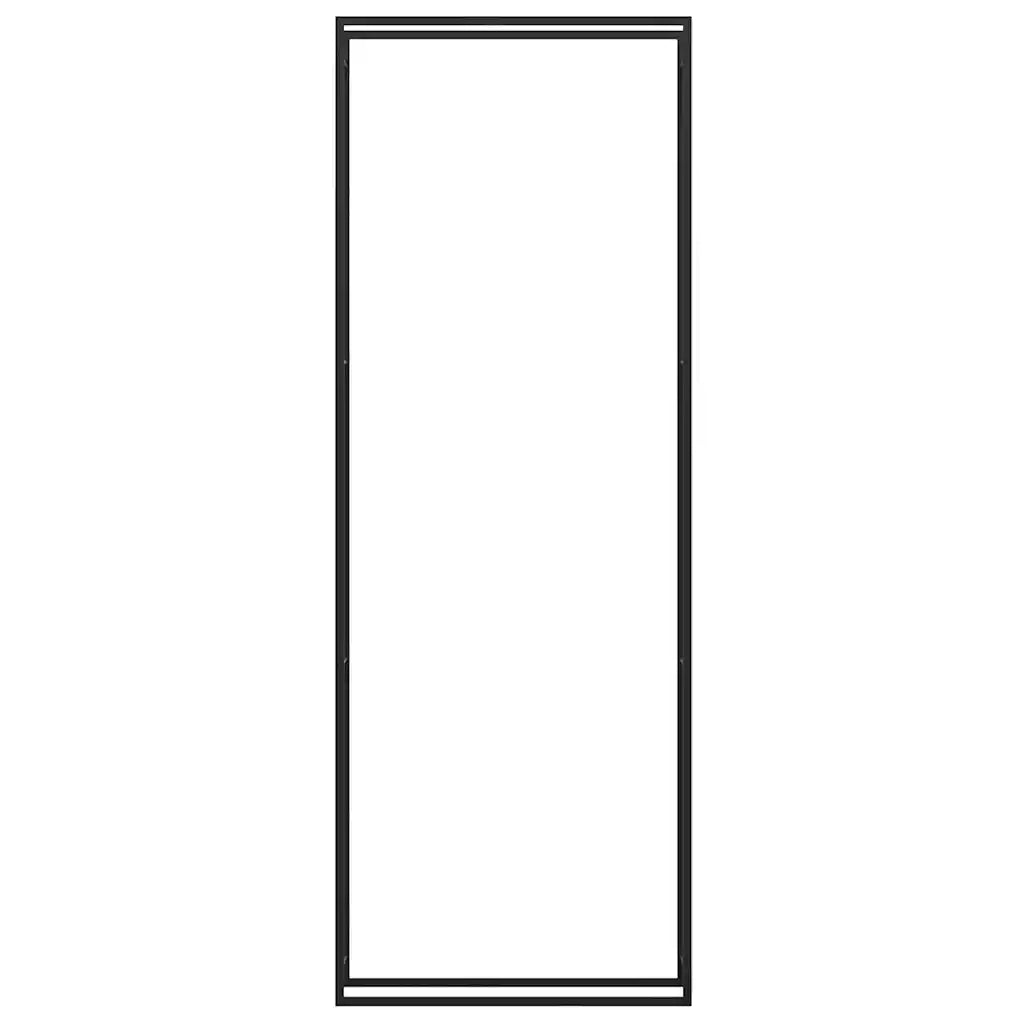 Portalegna Nero Opaco 110x28x312 cm in Acciaio 350312