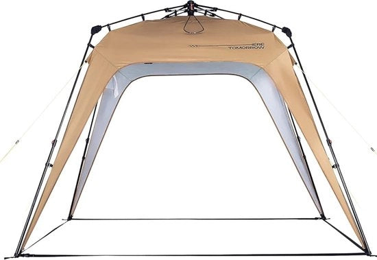 Tenda per Feste - Tenda da Giardino - Ripiegabile - 205 x 250 cm - Impermeabile - Marrone