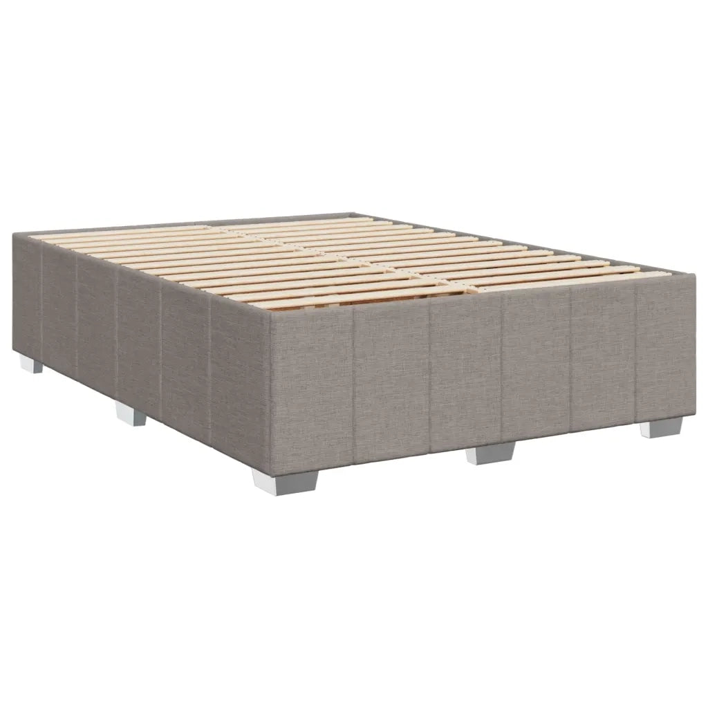 Giroletto a Molle con Materasso Tortora 140x190 cm in Tessuto 3289360