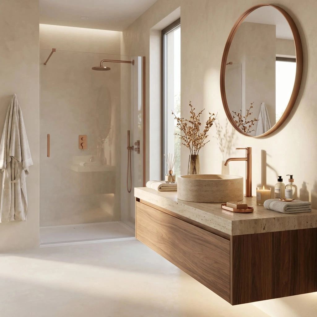 Rubinetto Da Lavabo Rea Venti Brush Copper High