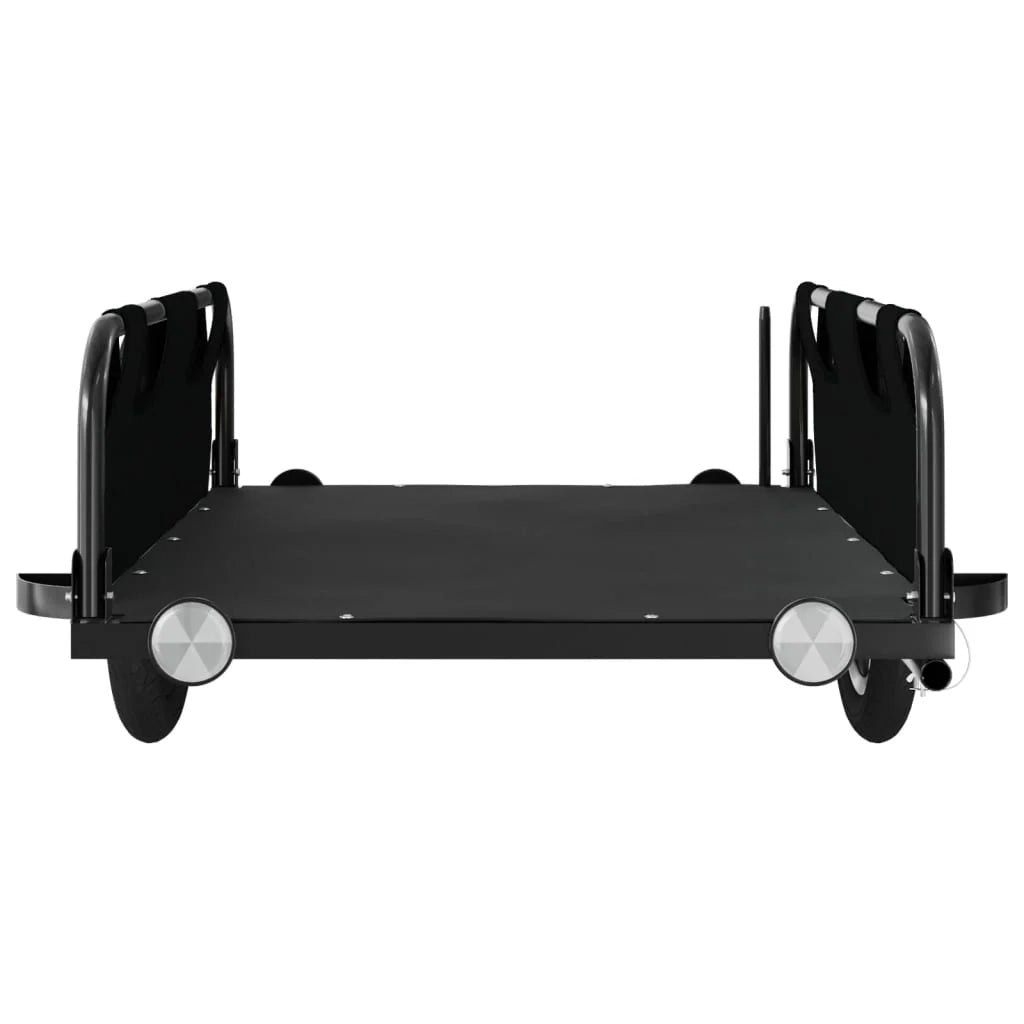 Rimorchio per trasporto biciclette tessuto Oxford ferro nero 02_0044400