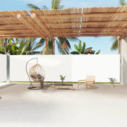 Tenda da Sole Laterale Retrattile-Tenda parasole per balcone per giardino Crema 200x1200 cm 183626