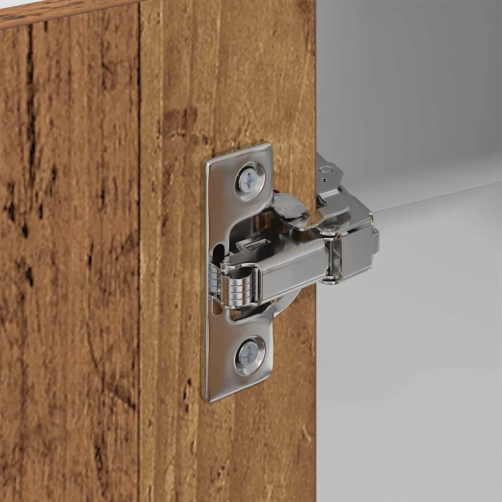 Armadio pensile Legno Antico e Bianco 57 x 57 x 80 cm 884296