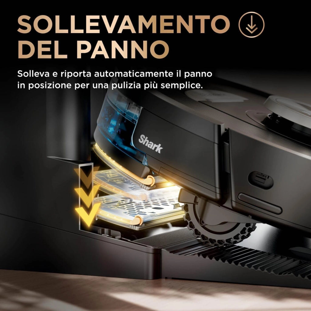 PowerDetect Robot Aspirapolvere Lavapavimenti 2 in 1, NeverTouch Pro Autosvuotante, Autoriempimento, Autopulizia, Navigazione 3D LiDAR, Bypass Ostacoli NeverStuck, WiFi/App, Nero RV2800ZEEU