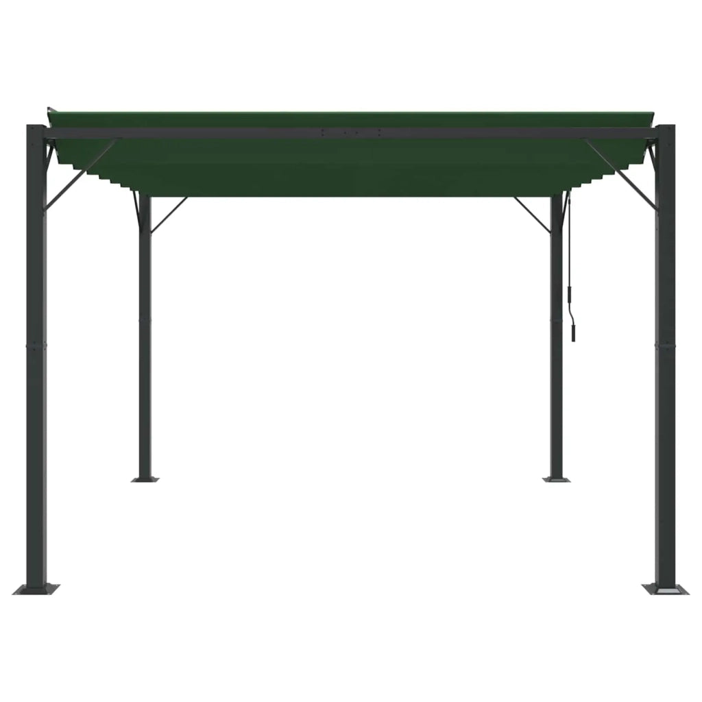 Gazebo con tetto ventilato 3 x 3 x 2,14 m Verde