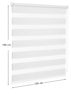 Tenda a Rullo 120x180 Cm Finestra Porta Interno Casa Ufficio Kit Montaggio Parete Telaio No Fori Beige