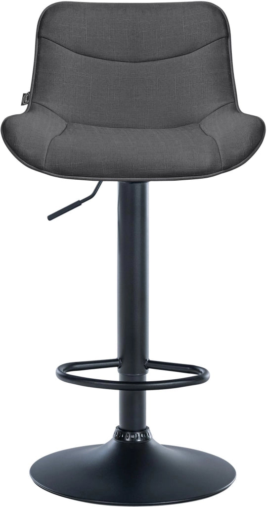 Barhocker Vonore Stoff schwarz