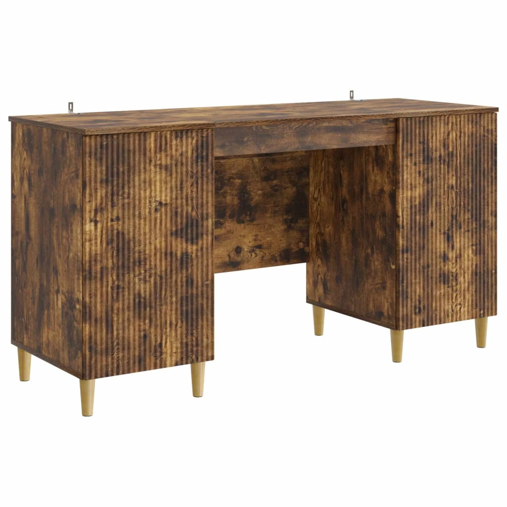 Scrivania Rovere Fumo 142,5 x 50 x 75 cm Legno ingegnerizzato 3414599