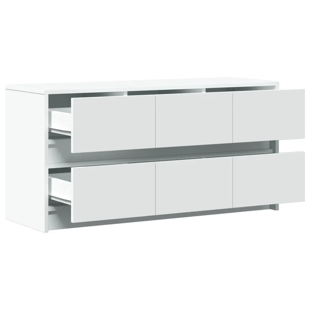 Mobile Porta TV con LED Bianco 100x34x50 cm in Truciolato
