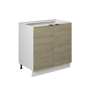 Vicco Mobile lavello cucina Pannello in quercia 80 cm con ripiano, senza piano di lavoro