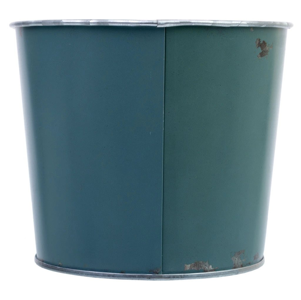 Cestino in metallo blu 22,5x13,7x11,3 B20x11