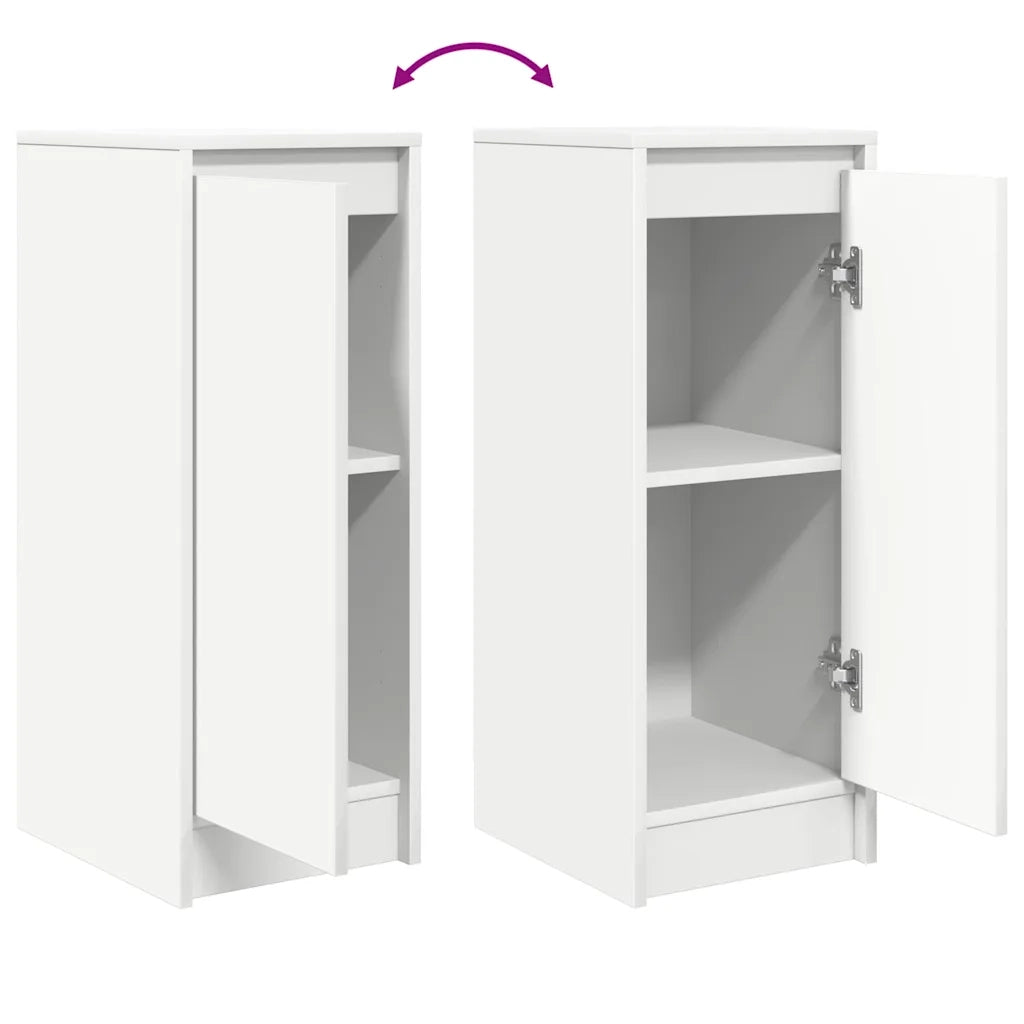 Credenza | Madia | Buffet da pranzo | Armadio da pranzo Bianca 29,5x34x76 cm in Legno Multistrato