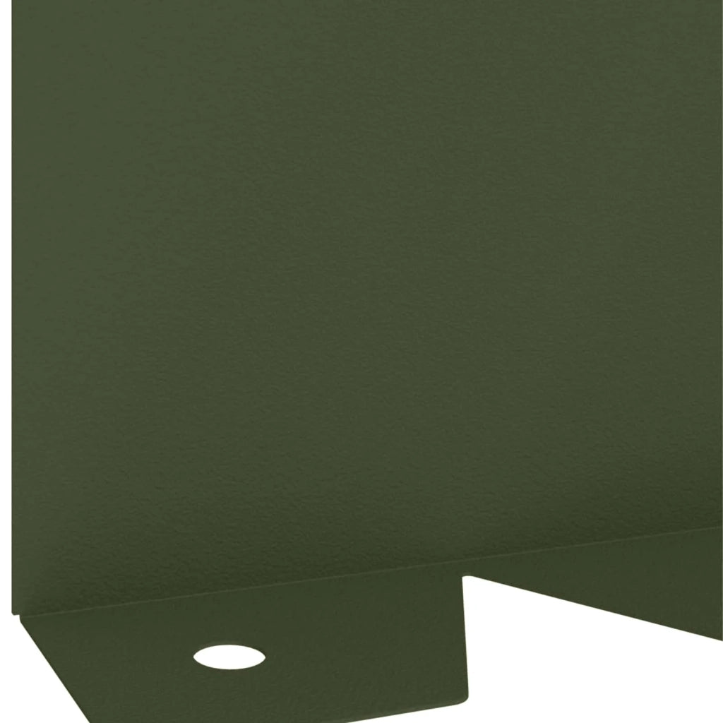 Bordura per Prato 10 pz 102 x 10 x 4 cm Acciaio Verde Oliva 8008751