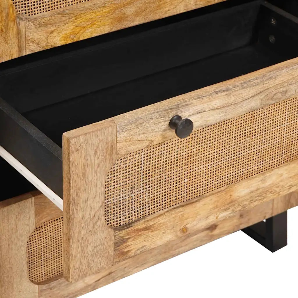 Credenza | Madia | Buffet da pranzo | Armadio da pranzo Marrone 60 x 33 x 75 cm Legno di mango massello