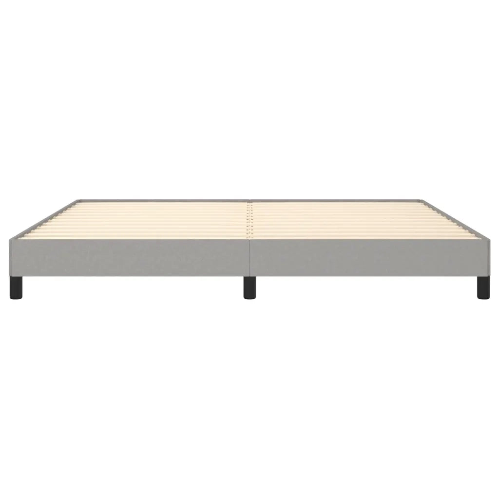 Giroletto senza Materasso Grigio Chiaro 200x200 cm Tessuto