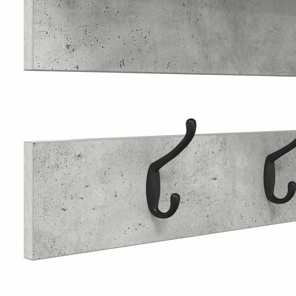 Appendiabiti a muro Grigio cemento 90 x 15 x 36 cm CFW2216744