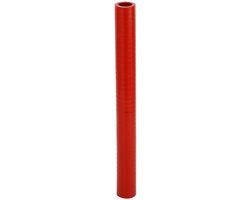 Slang di silicone - 20 mm di diametro interno - 300 mm di lunghezza - colore rosso - resistente a elevate temperature - tessuto a più strati - slang di silicone