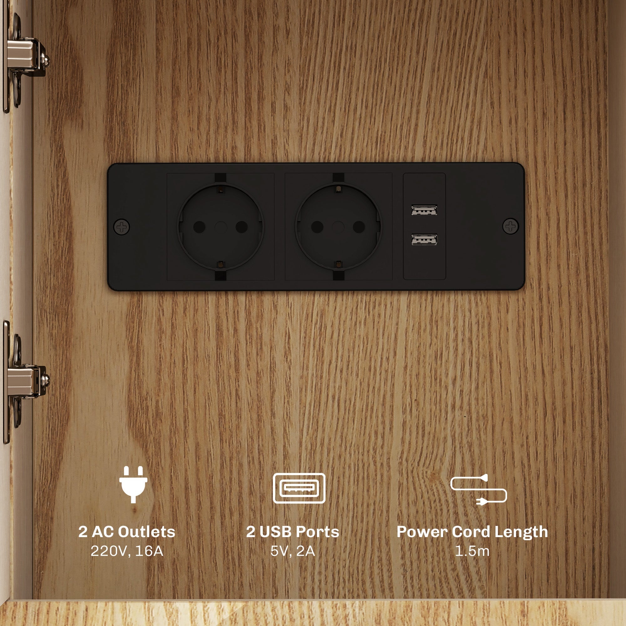 Tavolino da Salotto in Stile Boho 30x60x60,5 cm con Vano a Scomparsa in MDF color Legno