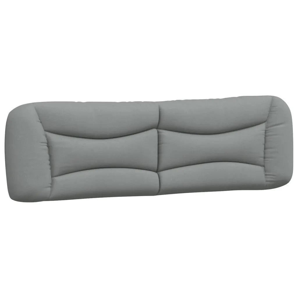Cuscino Testiera-Cuscino per Testiera Hvar Grigio Chiaro 193 cm in Tessuto