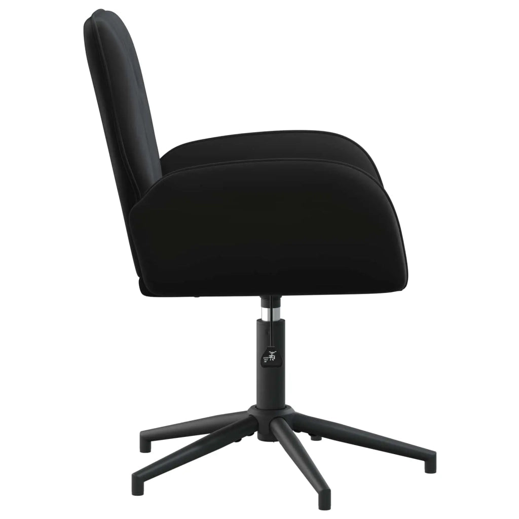Sedie da scrivania girevoli 6 pz 54 x 55 x 90 cm Nero 3428344