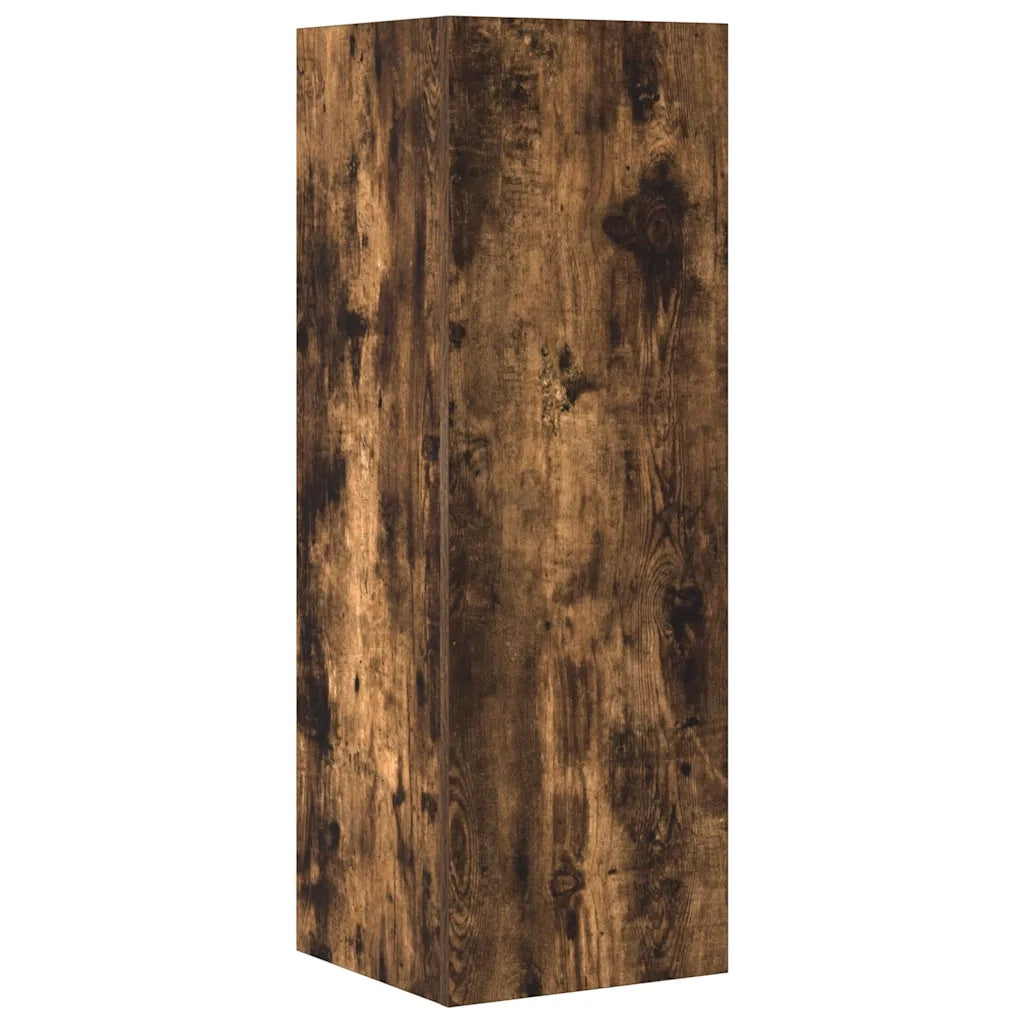 Set di Mobili Porta TV 4 pz | Armadietto TV | Mobile Porta TV Rovere Fumo in Legno Multistrato