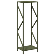 Rastrelliera per Legna da Ardere Verde Oliva 34x25x100 cm CFW7619407