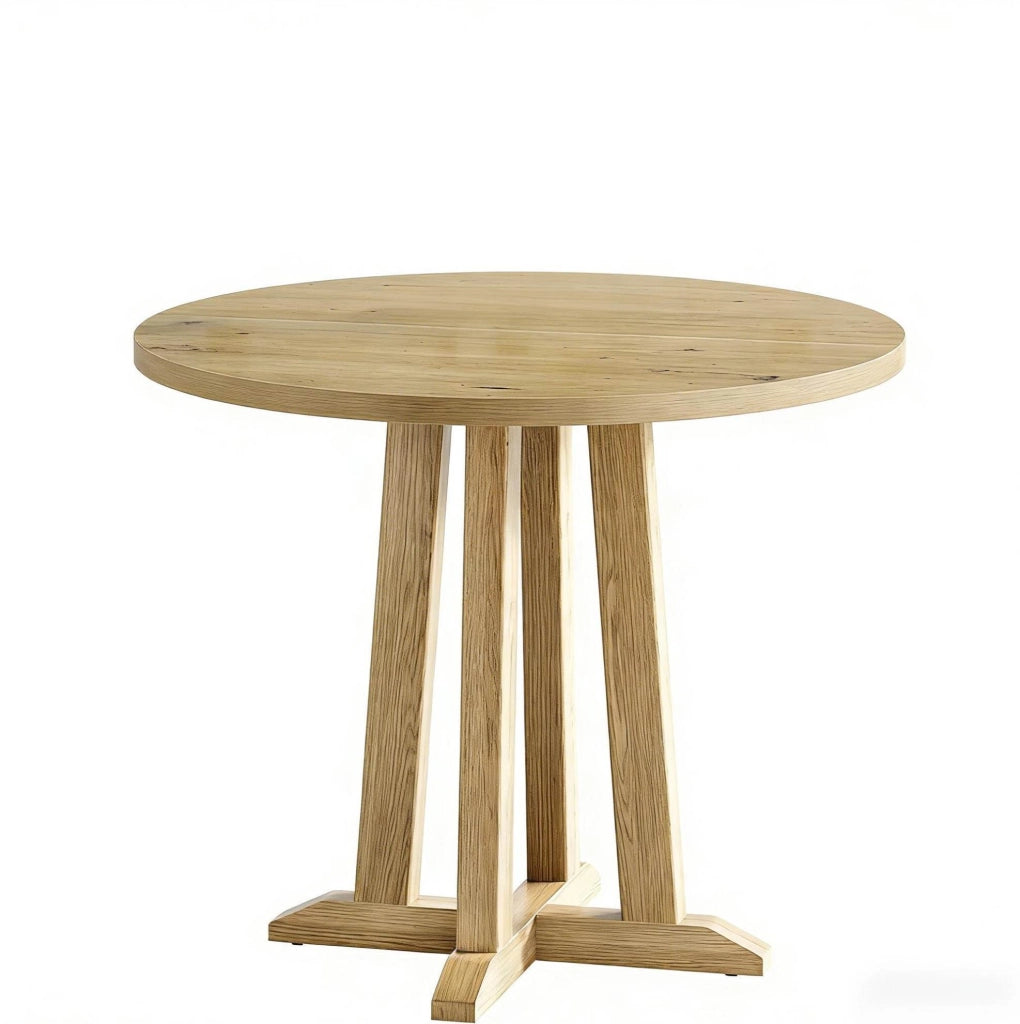 Tavolo rotondo 80 cm marrone – per 2-4 persone, stile rustico