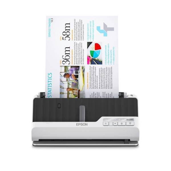 Epson ds-c490 scanner con adf + alimentatore di fogli 600 x 600 dpi a4 nero, bianco - B11B271401