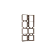 Libreria bifacciale Rail 79x166,5 colore tortora
