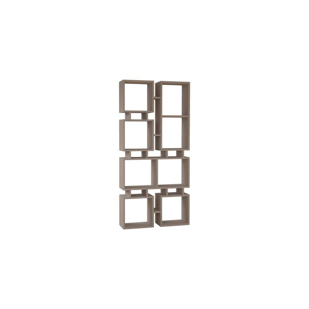 Libreria bifacciale Rail 79x166,5 colore tortora
