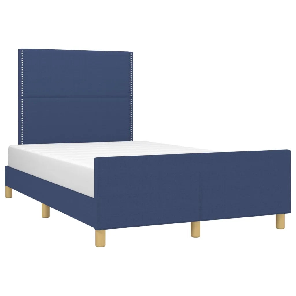 Giroletto con Testiera Blu 120x200 cm in Tessuto cod mxl 31232