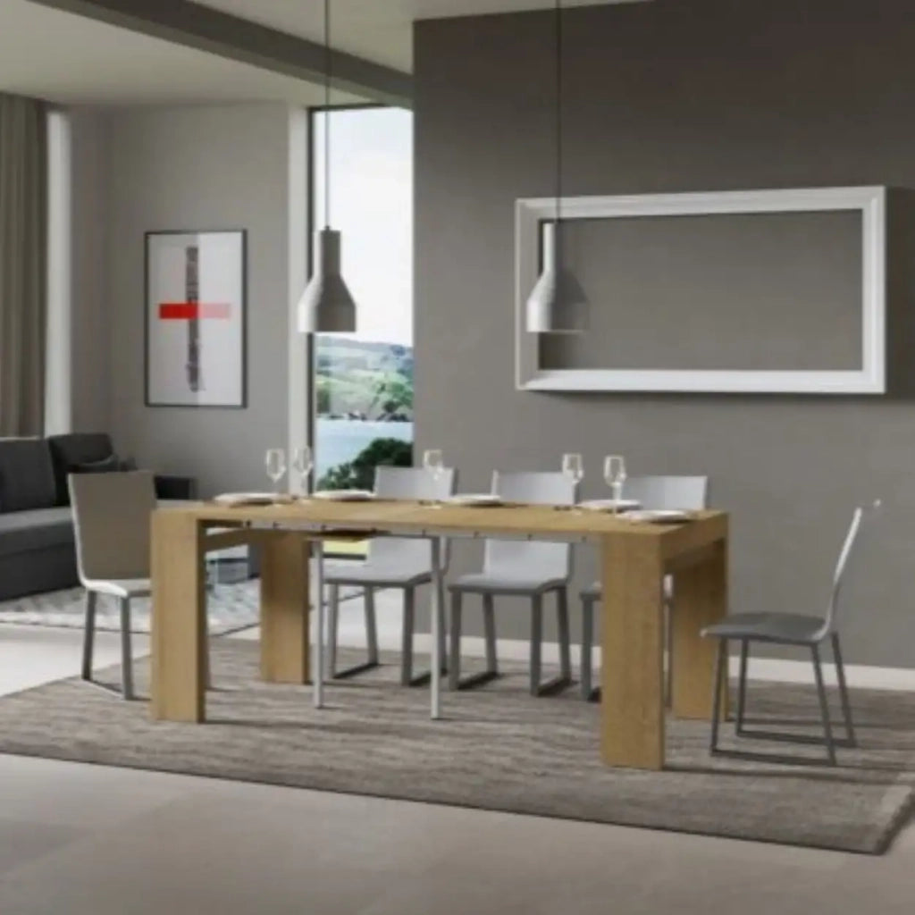 Consolle allungabile 90x40/196 cm Roxell Small quercia natura