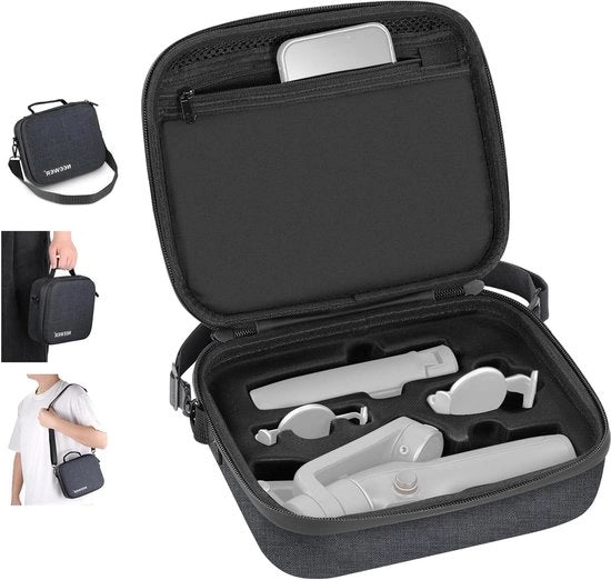 Coprioggetto per Osmo Mobile 6 - Idrorepellente - Borsa da spalla trasportabile - Tasca interna - Cuscino shockassorbente - Compatibile con DJI Osmo Mobile 6 - PB002