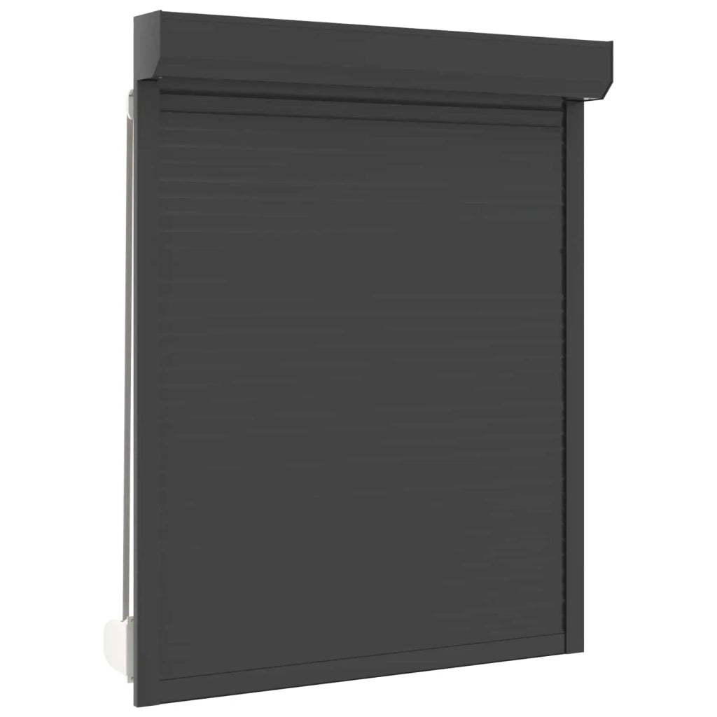 Persiana a rullo Antracite 120 x 150 cm Alluminio e poliuretano