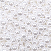 200 Stuks Acryl Kralen - Witte Parels 8 mm - Collana/Bracciale DIY - Sierade Artigianali - Creativo - Permanente - Decorative Acrylic Beads - Bianche Perle 8 mm - 200 Pezzi - Collane/Bracciali Fai Da Te