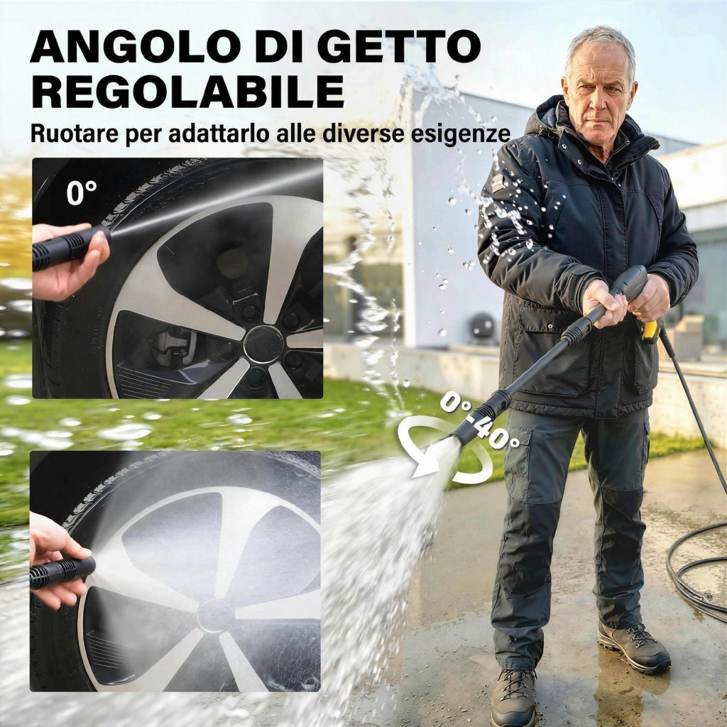 Idropulitrice 1600W Portatile ¨C Xylo ¨C Ugello Regolabile Giallo
