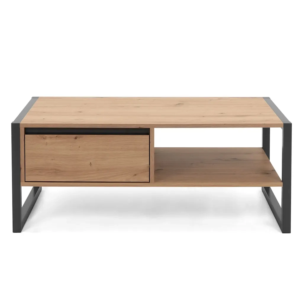 Finori Tavolino da Salotto Denver 55 Rovere Artigianale e Antracite 441180