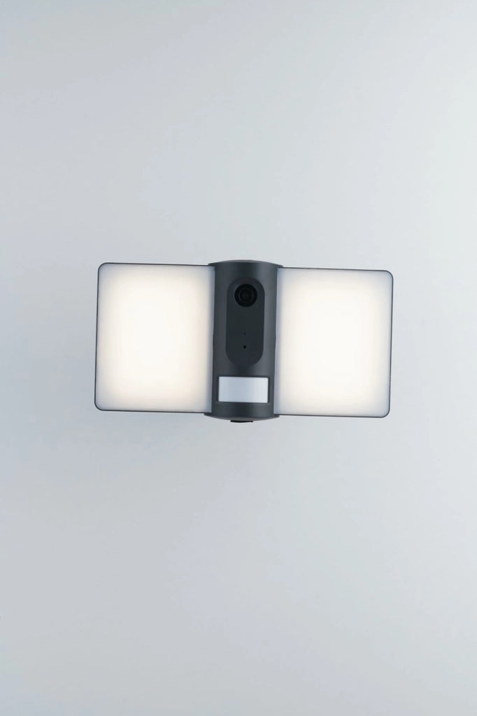 PROIETTORE LED VYSOR ANTRACITE 20W 2640LM 4000K DIMMERABILE CON VIDEOCAMERA E SENSORE  Wi-Fi IP54 26,5X13,