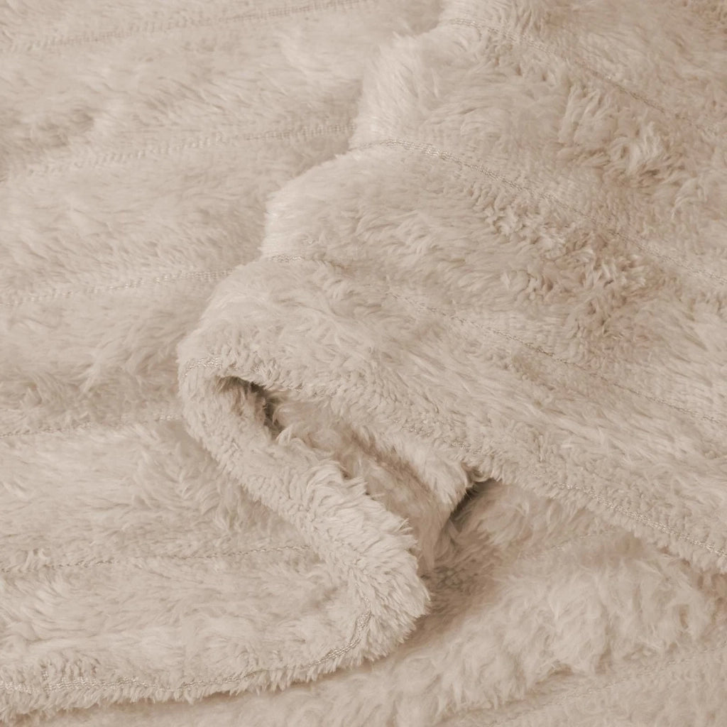 Coperta Beige 240 x 220 cm Panno
