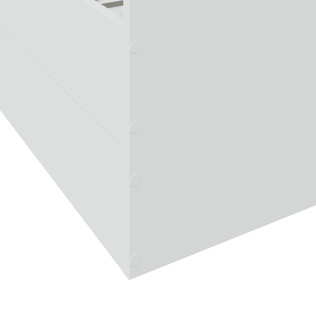 vidaXL Giroletto con Cassetti Bianco 120x200 cm in Legno Multistrato