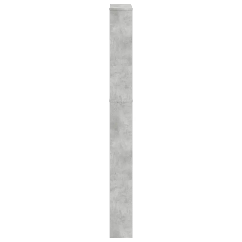 Scarpiera con Specchio a 5 Livelli Grigio Cemento 63x17x169,5cm 3228281